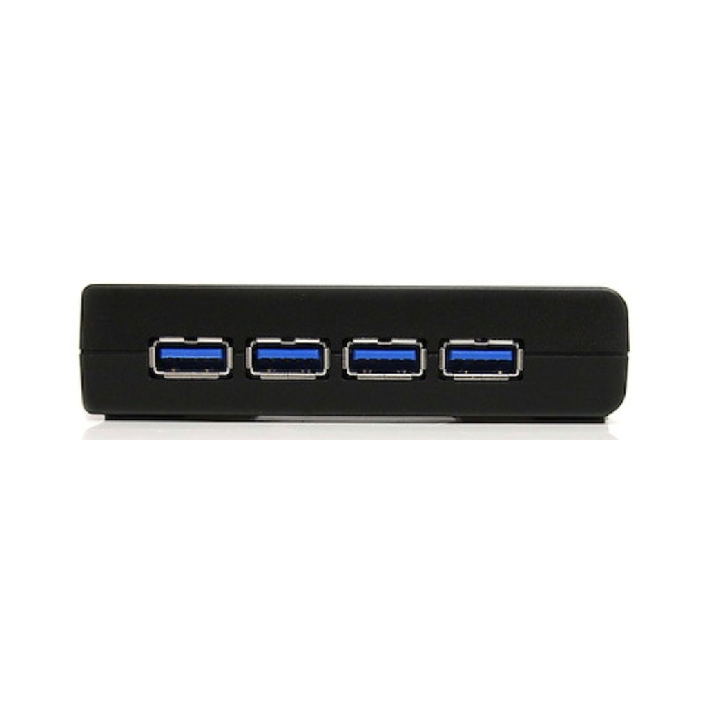 4 PORT BLACK SUPERSPEED USB 3.0 HUB