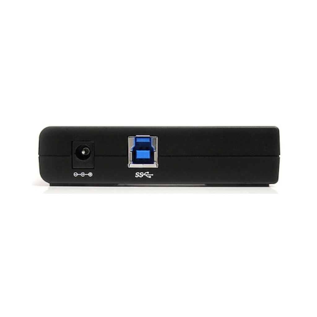 4 PORT BLACK SUPERSPEED USB 3.0 HUB
