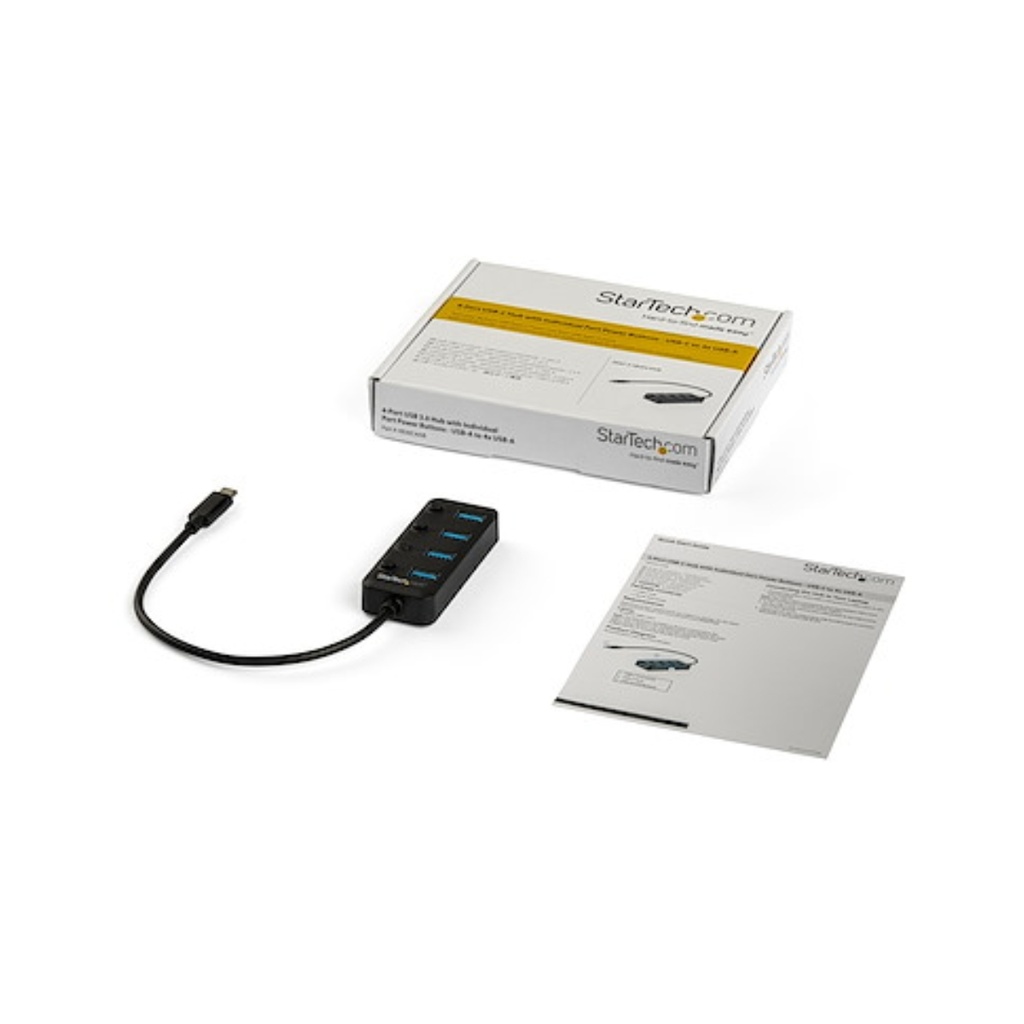 Hub - USB C 4-Port with On/Off Switches