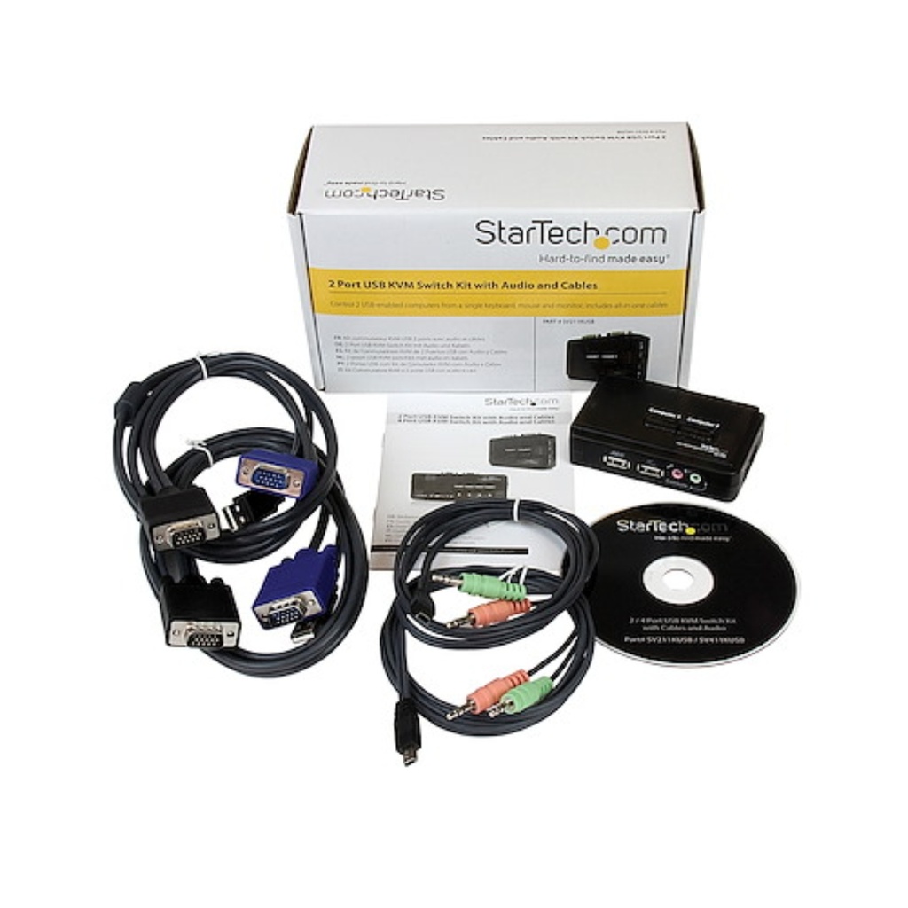 Kit Switch KVM 2 Puertos VGA