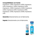 Botella Original De Tinta Epson 544 Cian, 7.500 Páginas, 70 Ml