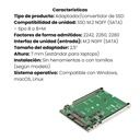 Adaptador Convertidor De SSD StarTech M.2 M2 NGFF A SATA de 2,5" Garantía 2 Años