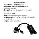 Adaptador StarTech Activo HDMI Macho A DisplayPort Hembra 4K Alimentado Por USB, Extensión Cable USB Macho/Hembra De 60 Cms Garantía 2 Años
