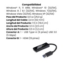 Adaptador StarTech USB-A 3.0 A HDMI Hembra 1920x1200 Compacto