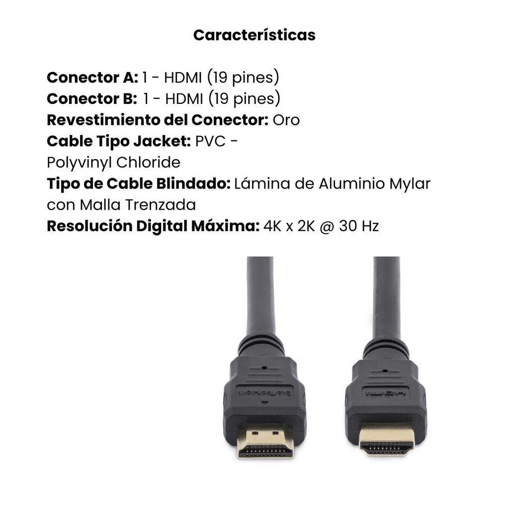 Cable HDMI StarTech De Alta Velocidad 30 cm