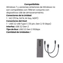 M.2 PCIe NVMe/M.2 SATA SSD USB Enclosure