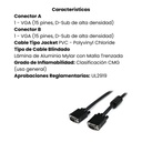 Cable Vga Coaxial StarTech De Alta Resolucion 50 cm