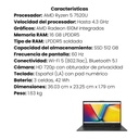 Portátil Asus Vivobook Go 15 E1504FA Ryzen 5 7520U 16GB 512GB Sin SO