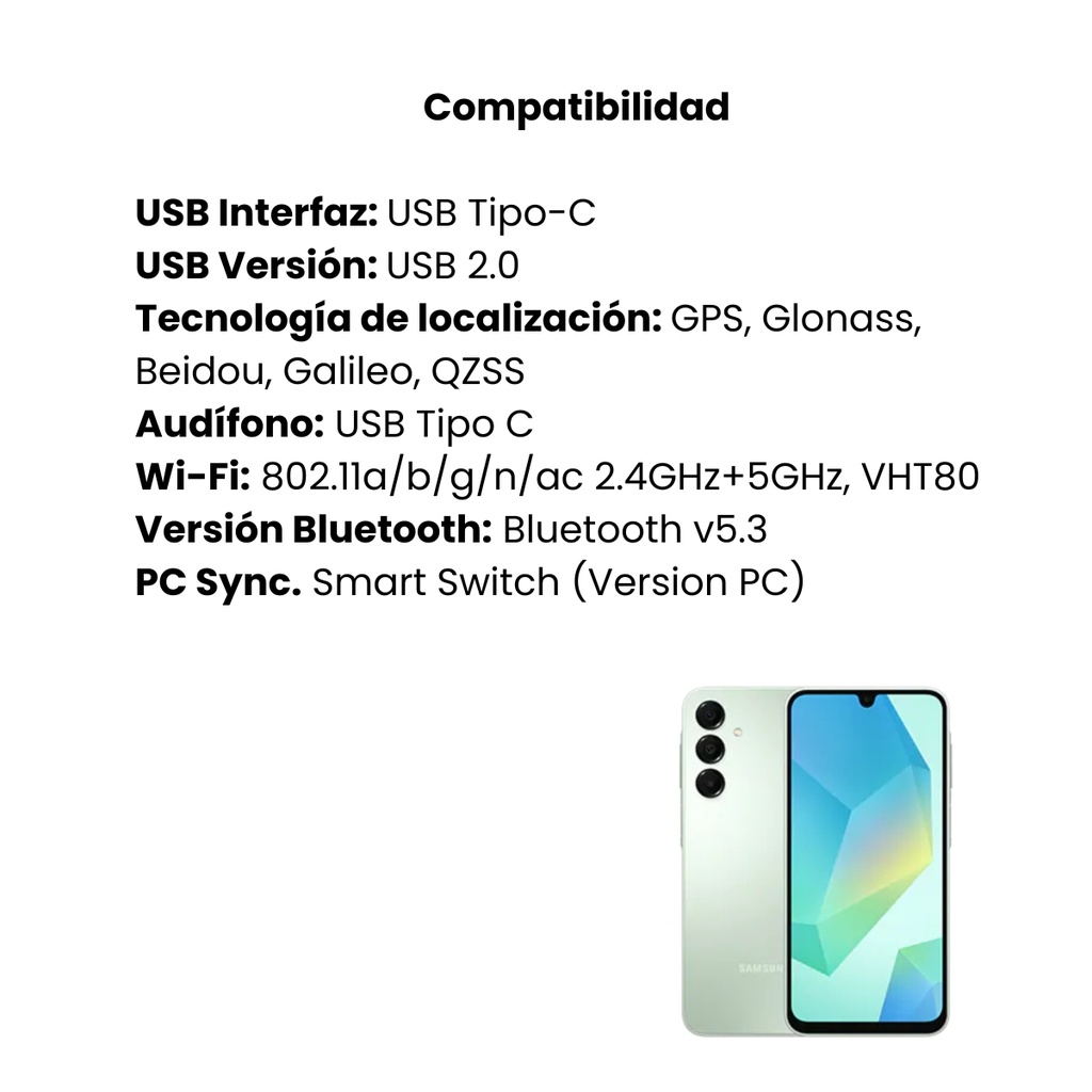 Galaxy A16 Verde Claro 128/6 Gb