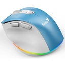 Mouse Inalámbrico Genius Ergo 9000s Pro Azul