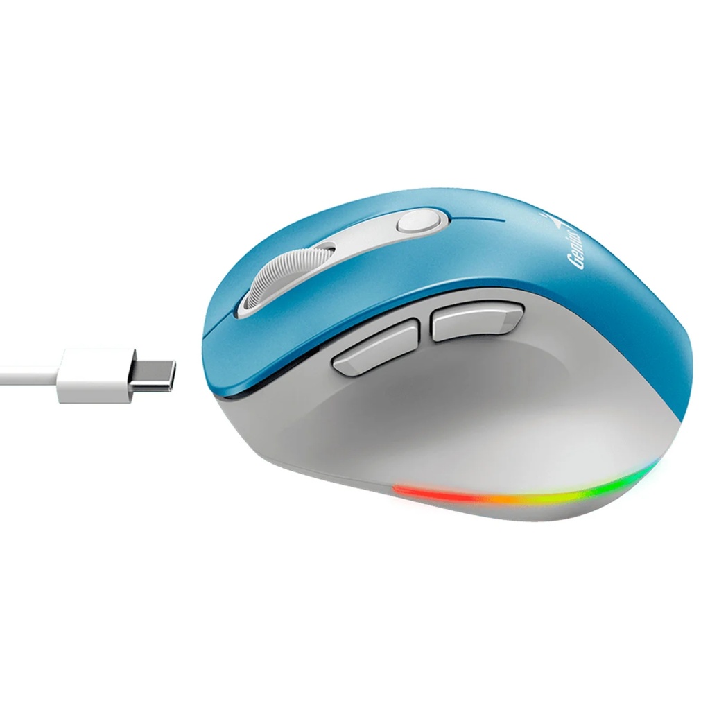Mouse Inalámbrico Genius Ergo 9000s Pro Azul