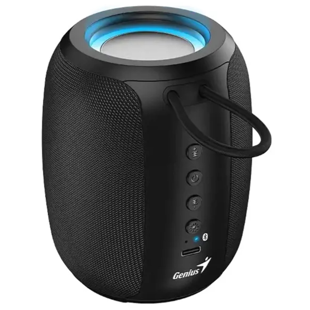 Parlante Bluetooth Genius SP-915BT Con RGB Y Micrófono Color Negro