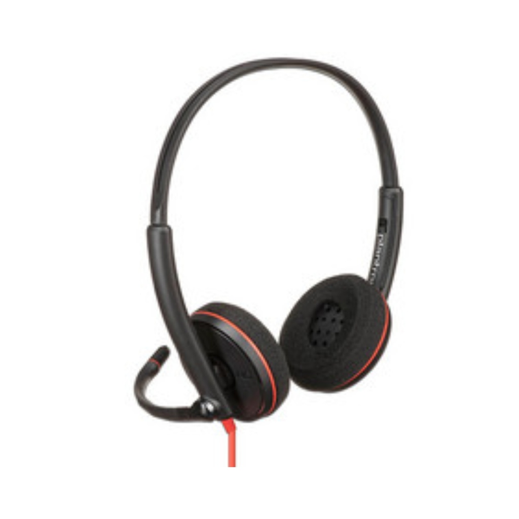 Diadema Poly Blackwire 3220 Stereo USB-C Headset +USB Negro
