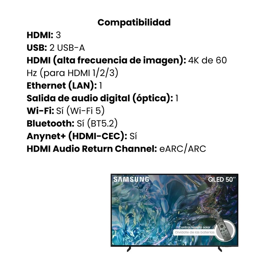 Samsung 50# QLED 4K Smart TV