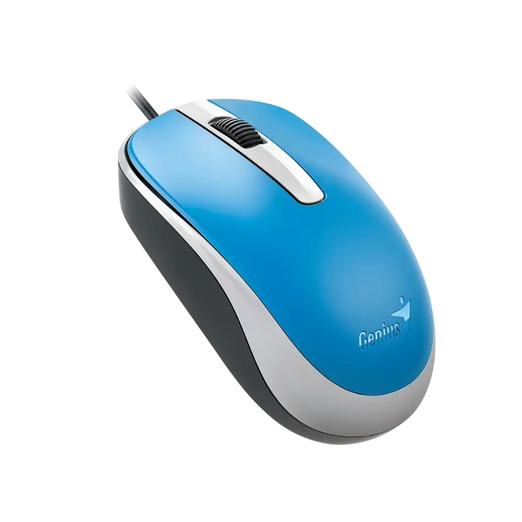 Mouse Genius Dx-120 USB Alámbrico Azul