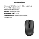 Mouse Genius ECO-8100 Inalámbrico Negro