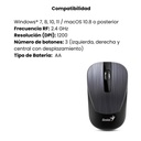 Mouse Genius NX-7015 Inalámbrico Color Gris