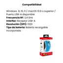Mouse Genius ECO-8100 Inalámbrico Azul