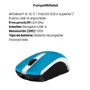 Mouse Genius ECO-8100 Inalámbrico Azul