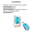 Mouse Inalámbrico Genius 2.4 GHz Azul