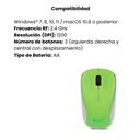 Mouse Genius Inalámbrico 2.4 BlueEye - Verde