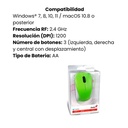 Mouse Genius Inalámbrico 2.4 BlueEye - Verde
