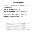 Teclado Genius slimStar 126,SP,USB,WHITE