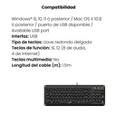 Teclado Genius SlimStar Q200 USB Alámbrico - Negro