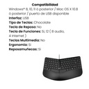 Teclado Genius Ergonomico ERGO KB-700 Color Negro