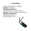 ADAPTADOR INALÁMBRICO TP-LINK PCI EXPRESS NEGRO