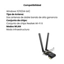 ADAPTADOR TP-LINK AX1800 DUAL BAND Wi-Fi 6 PCI 