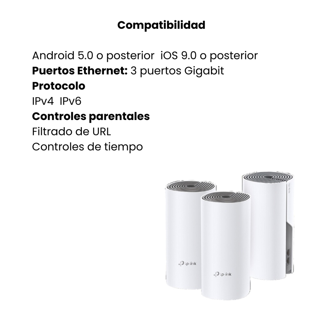 Sistema Wi-Fi Mesh TP-Link Deco S7 (3 Pack) AC1900 Doble Banda