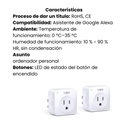 Mini Enchufe Inteligente Tplink, con temporizador y programador, Blanco