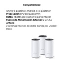 Router TP-LINK Wifi De Malla Doble Banda Ac1200 Gigabit Pack Por 3 Unidad - Blanco