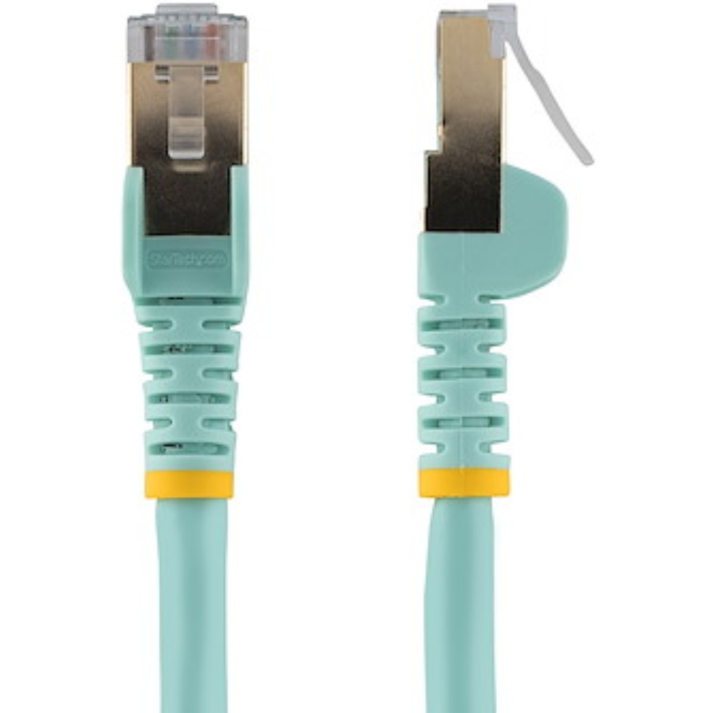 Cable StarTech De Red Ethernet CAT6a ,10 Gbit Patch Cord Rj45 100W PoE, Aguamarina,11mts
