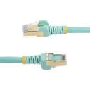 Cable StarTech De Red Ethernet CAT6a ,10 Gbit Patch Cord Rj45 100W PoE, Aguamarina,11mts