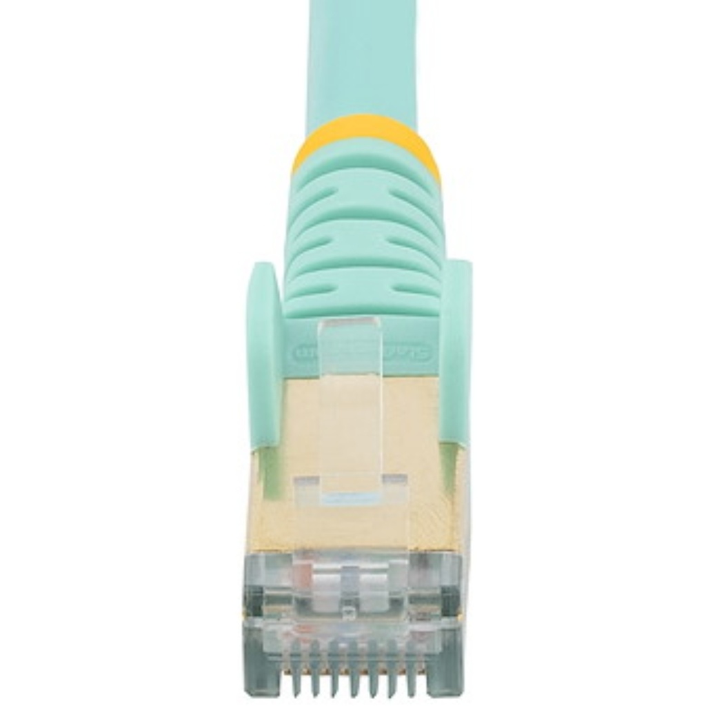 Cable StarTech De Red Ethernet CAT6a ,10 Gbit Patch Cord Rj45 100W PoE, Aguamarina,11mts
