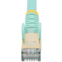 Cable StarTech De Red Ethernet CAT6a ,10 Gbit Patch Cord Rj45 100W PoE, Aguamarina,11mts