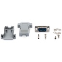 Conector D-SUB DB9 Serial Macho Ensamblado Con Carcasa Plástica Garantía De Por Vida