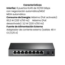 Switch PoE de escritorio Gigabit de 8 puertos
