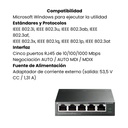Switch Tp-link Administrable Gigabit de 5 puertos