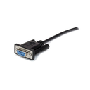 3m Straight Through Serial Cable M/F BK