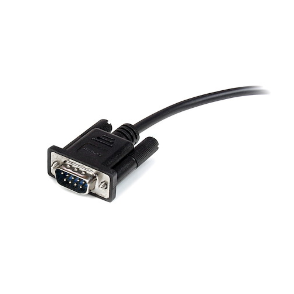 3m Straight Through Serial Cable M/F BK