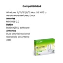 Plataformas2025*TP-Link USB 300Mbps, alta ganancia, Blanco