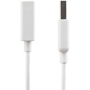 Cable StarTech Extensor USB-A 2.0 Macho/Hembra, Color Blanco, 3 mts Garantía De Por Vida