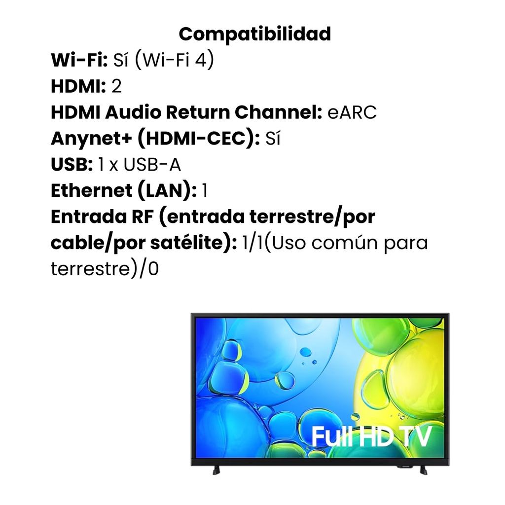 Samsung 40in Full HD Smart TV