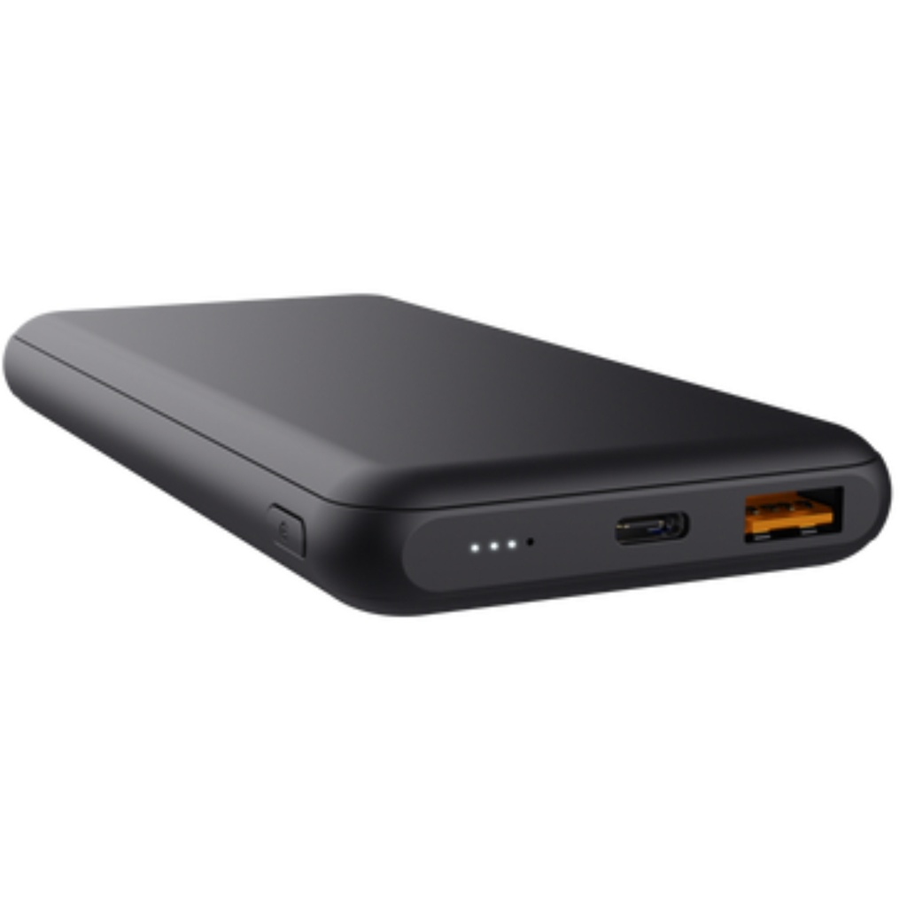 Batería Trust Portátil Externa Redoh 10.000 mAh, Carga Rápida Color Negro 