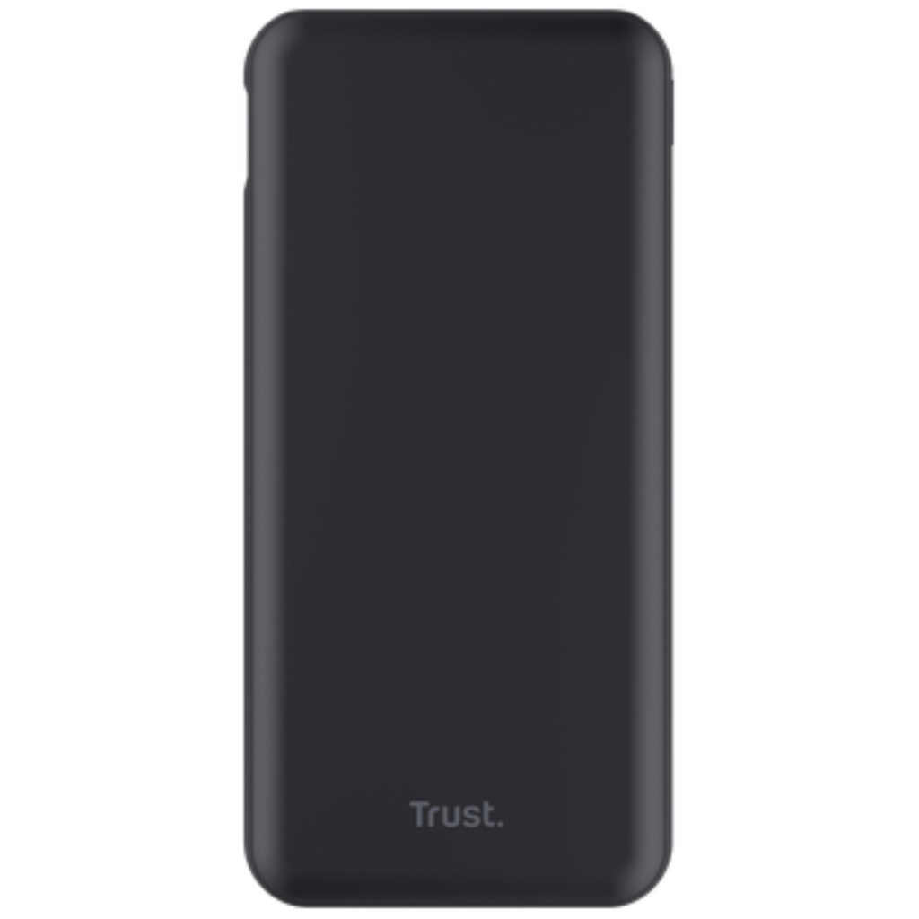 Batería Trust Portátil Externa Redoh 10.000 mAh, Carga Rápida Color Negro 