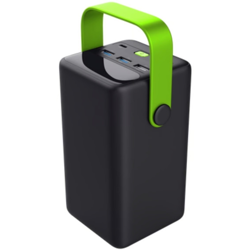 Batería Trust Portátil Redoh 50.000 mAh Carga Rápida Color Negro Con Verde 