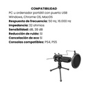 Micrófono Trust Mantis Gxt 232 Mantis Streaming USB Con Trípode - Negro 